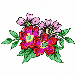 Flowers Embroidery Design 11